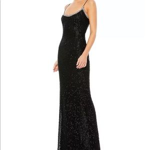 Mac Duggal Beaded Column Gown- 4